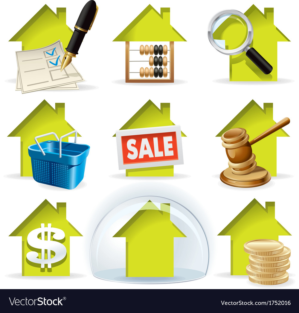 Real Estate Transactions Royalty Free Vector Image