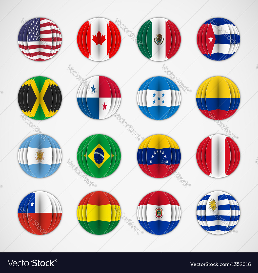 Set of flags Royalty Free Vector Image - VectorStock