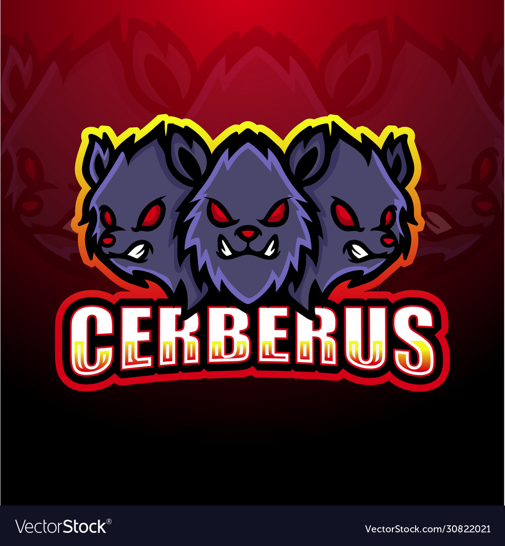 Cerberus mascot esport logo design