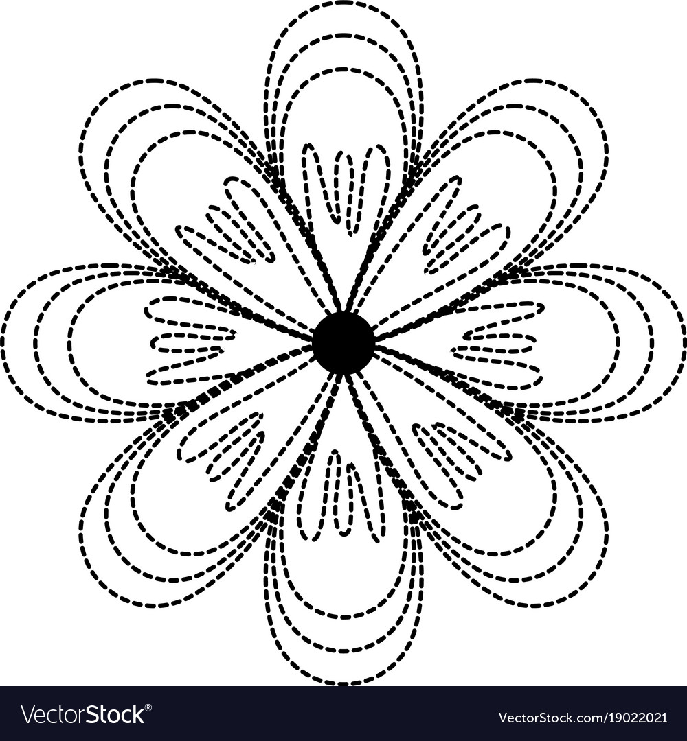 Flower sticker Royalty Free Vector Image - VectorStock