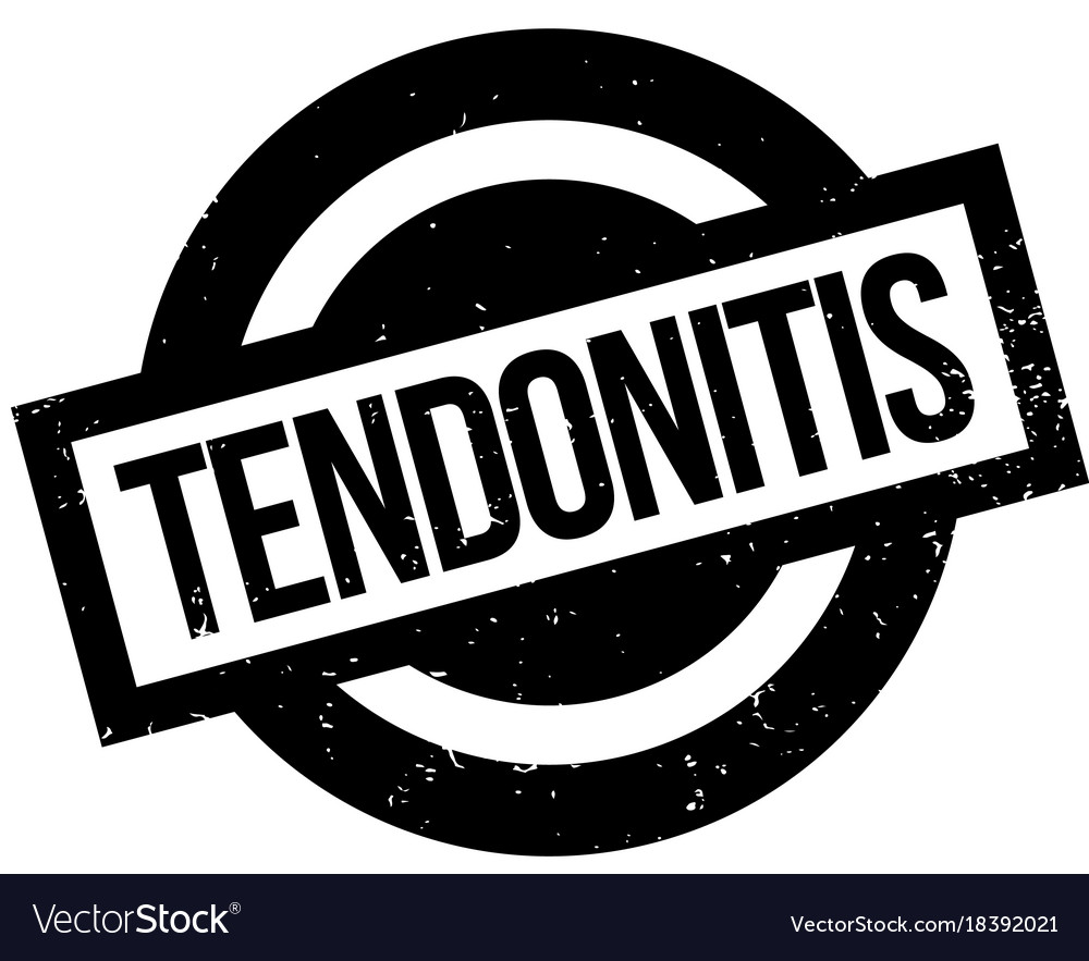 Tendonitis rubber stamp Royalty Free Vector Image