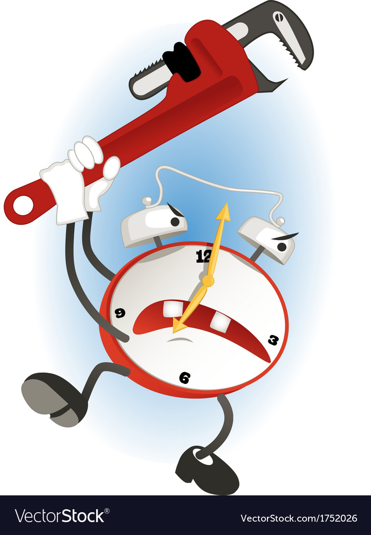 Alarm Clock Royalty Free Vector Image Vectorstock 7060