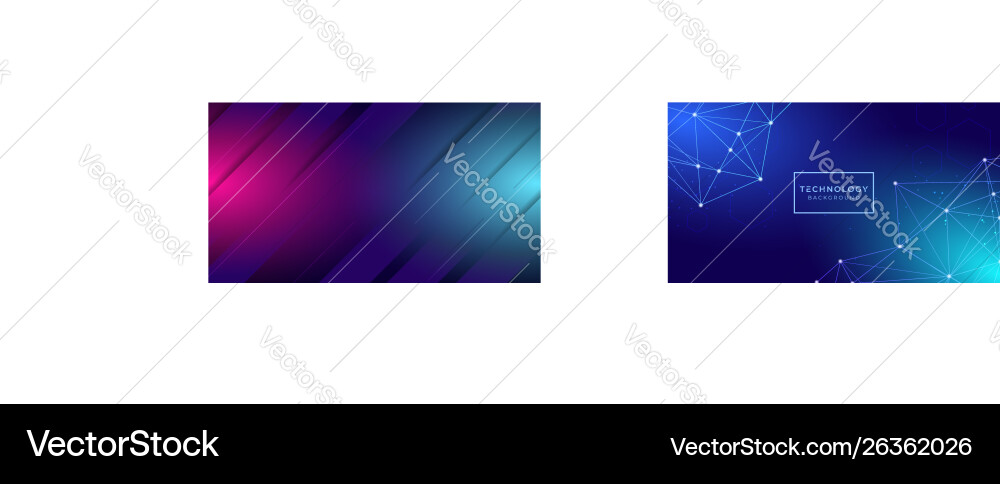 Futuristic digital abstract technology background Vector Image