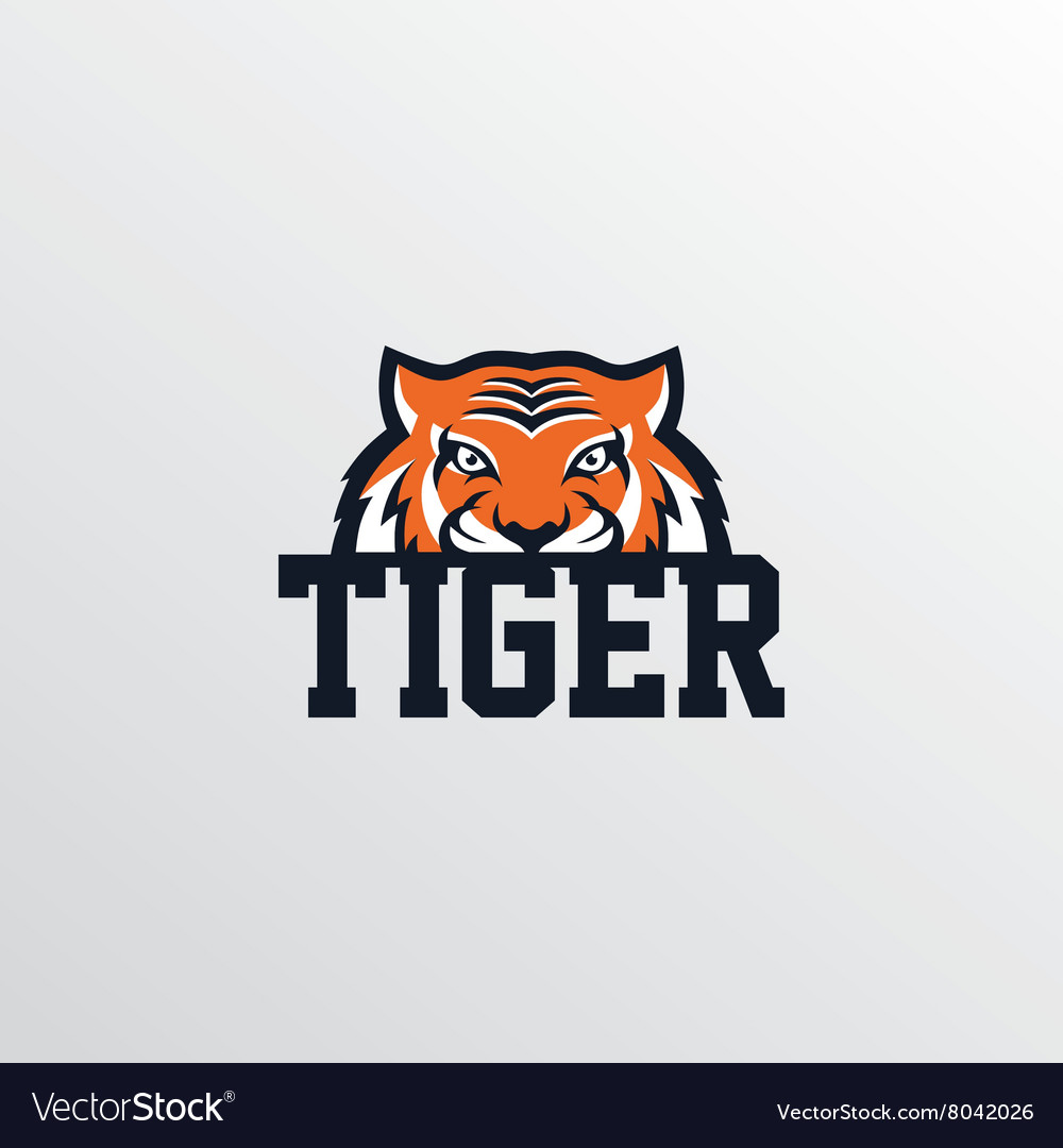 Wild tiger logotype theme Royalty Free Vector Image