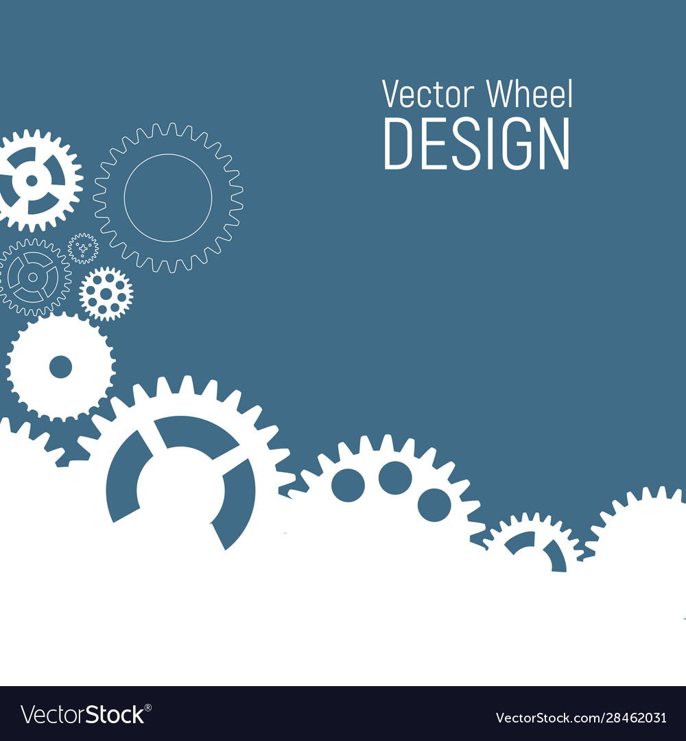Abstract wheel design background Royalty Free Vector Image