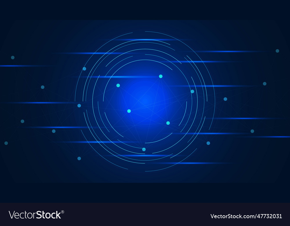 Big data visualization and machine learning Vector Image