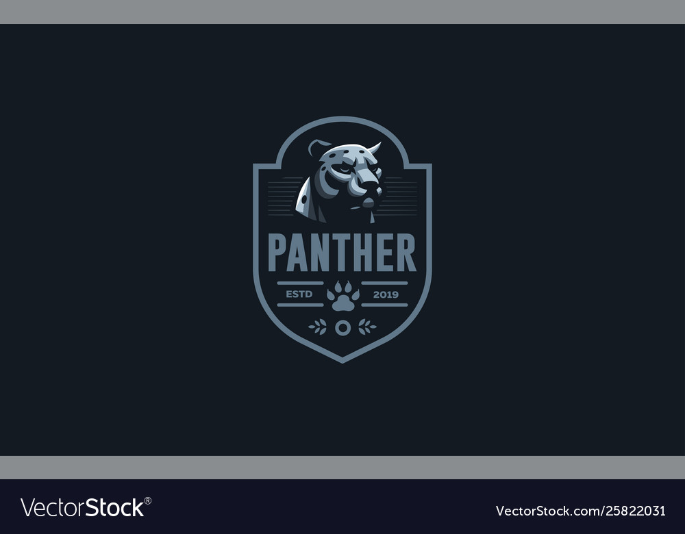 Image a coguar or panter Royalty Free Vector Image