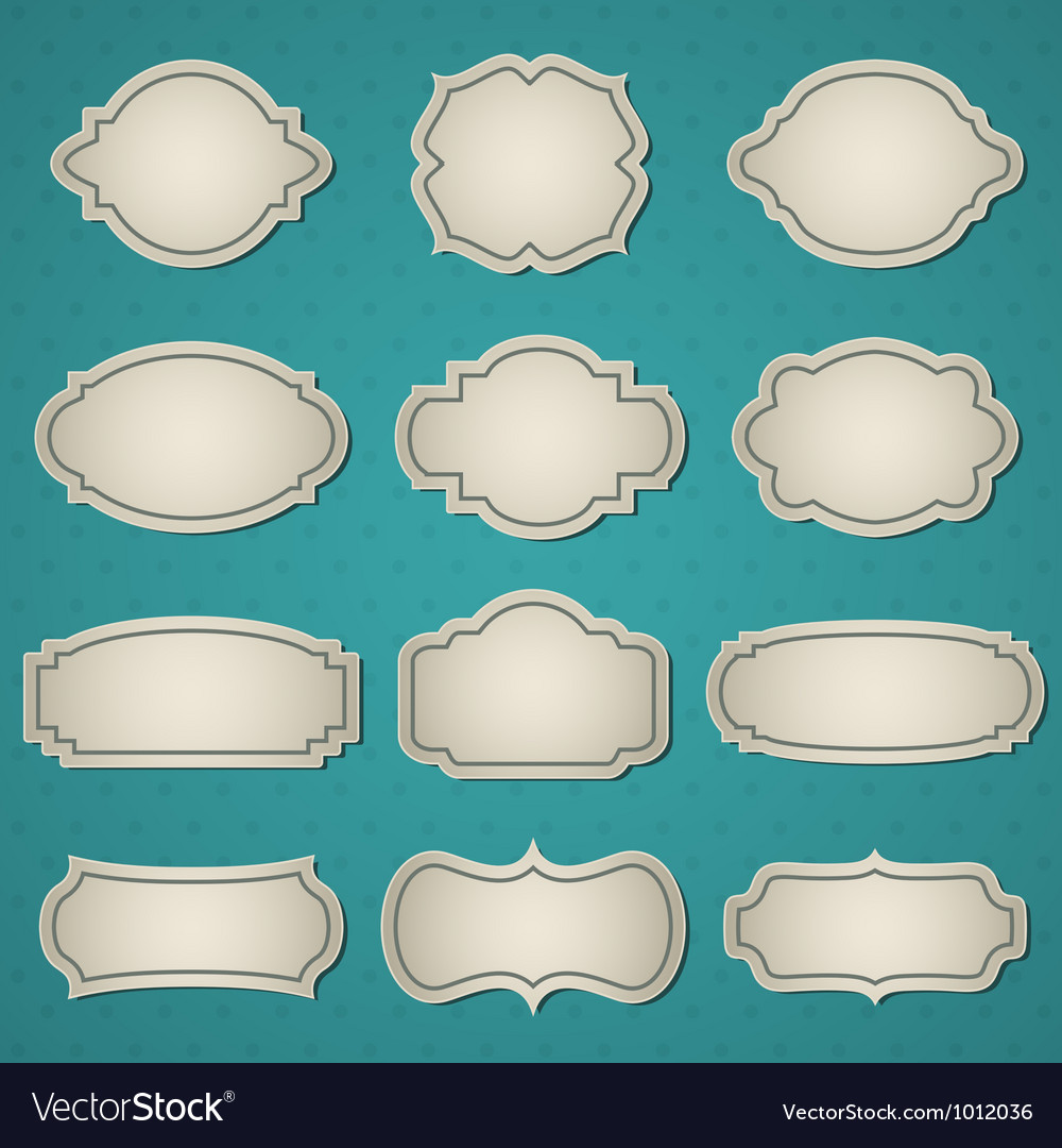 Big frames set Royalty Free Vector Image - VectorStock