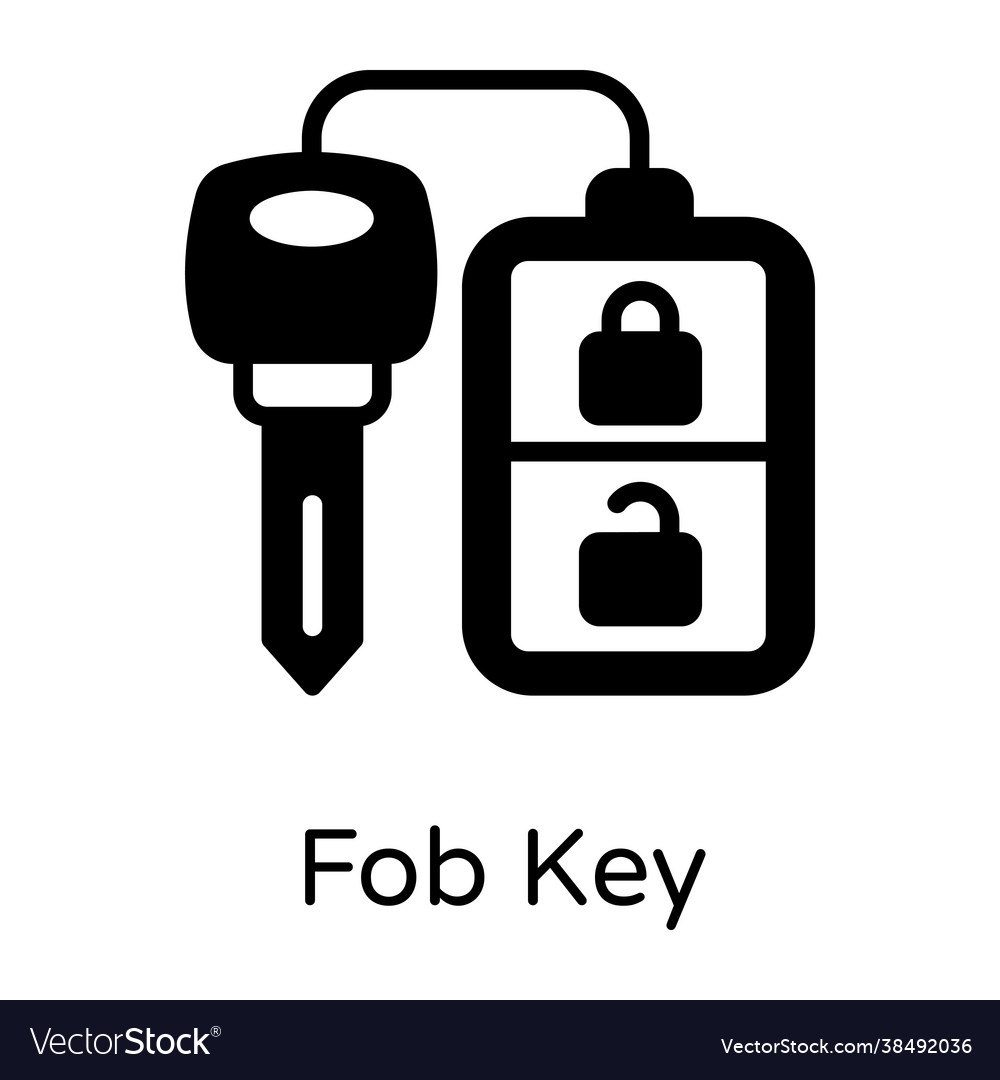 Fob key Royalty Free Vector Image - VectorStock