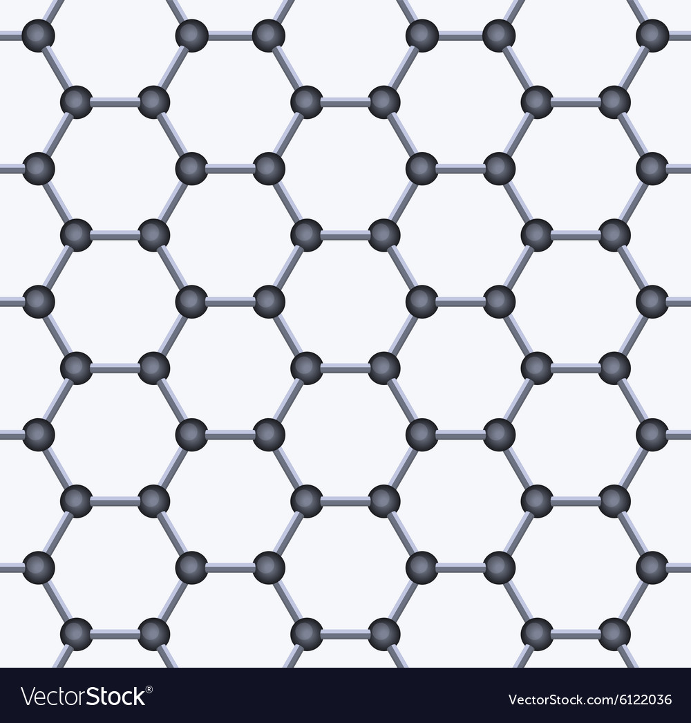 Graphene seamless pattern Royalty Free Vector Image