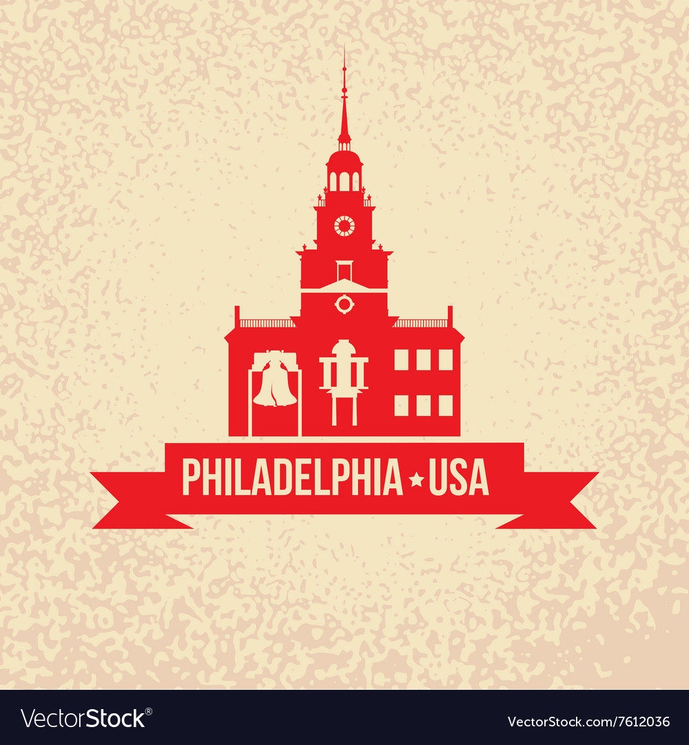 Philadelphia Symbol City Royalty Free Vector Image