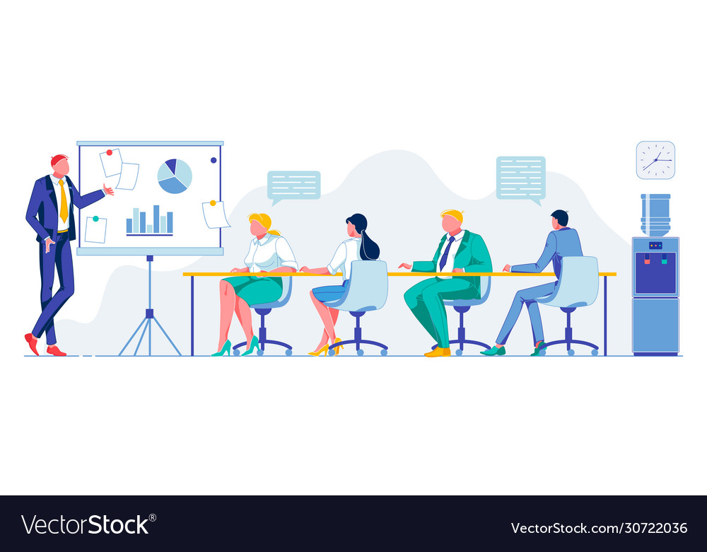 Training company employees advanced Royalty Free Vector