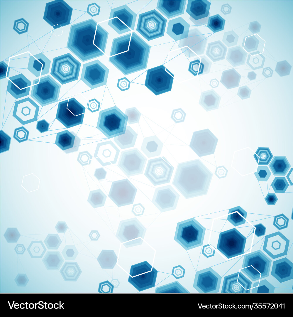Abstract hexagonal background Royalty Free Vector Image