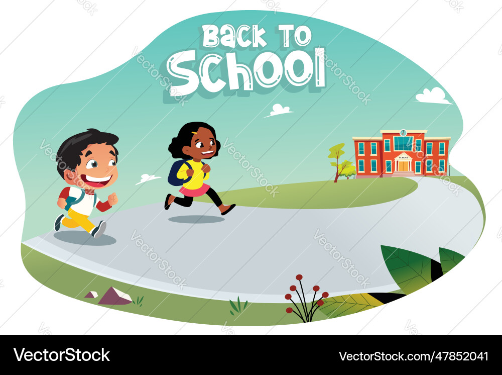 Back to school concept Royalty Free Vector Image