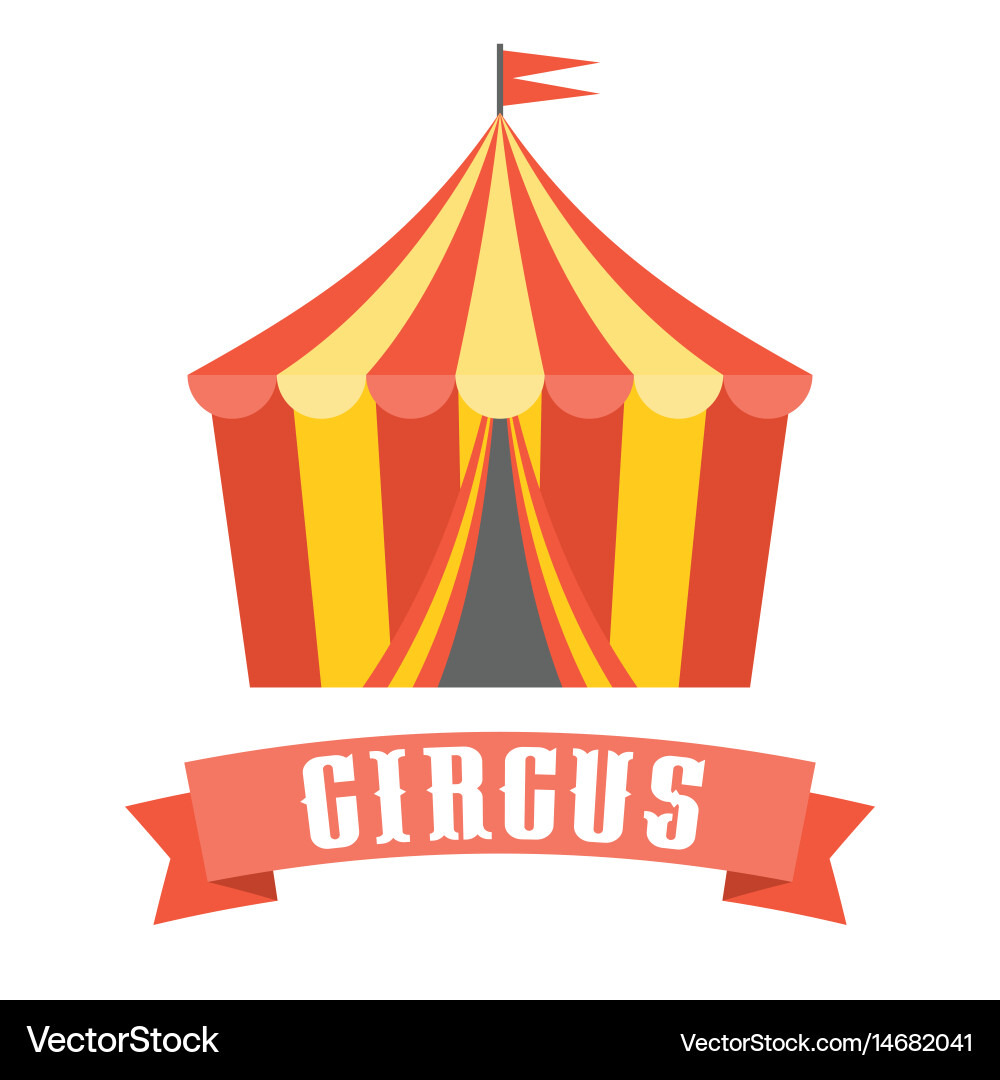 Circus tent Royalty Free Vector Image - VectorStock