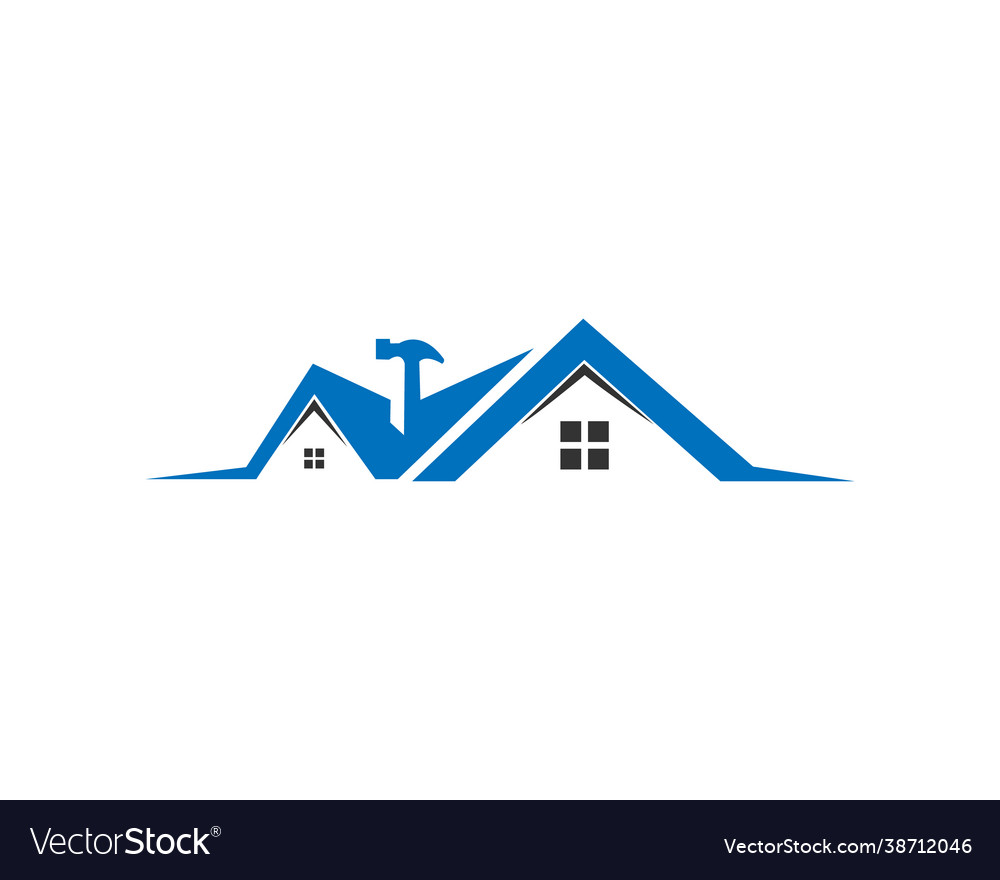 Construction building logo Royalty Free Vector Image