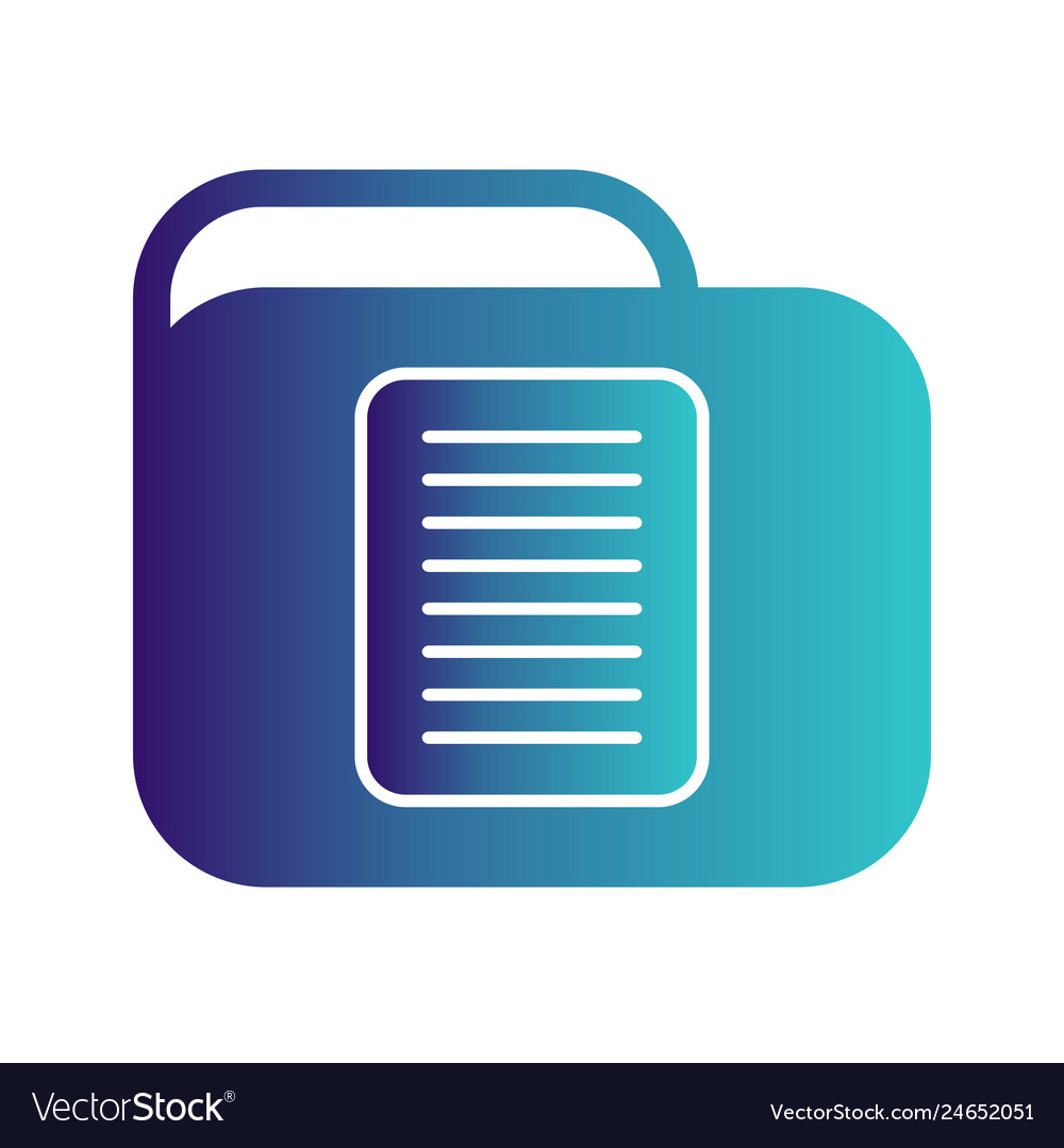 Document folder icon Royalty Free Vector Image