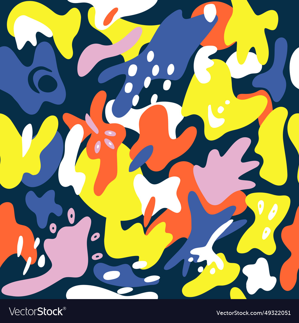 Hand drawn colorful abstract pattern creative Vector Image