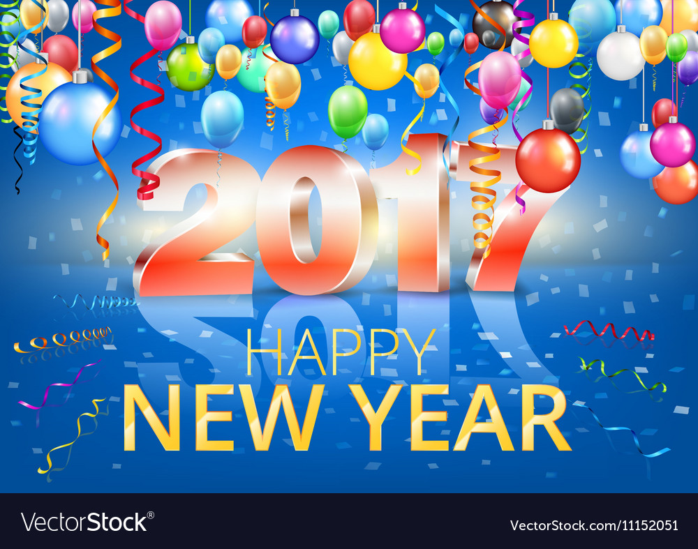 New year 2017 Royalty Free Vector Image - VectorStock