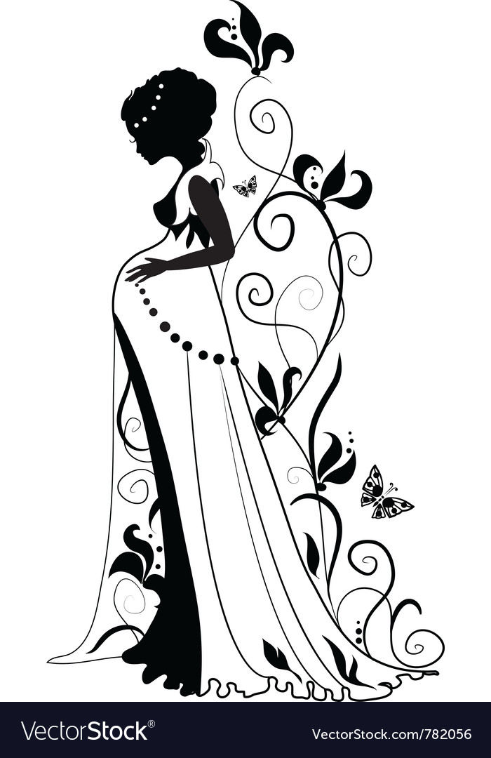 Download Silhouette of pregnant woman Royalty Free Vector Image