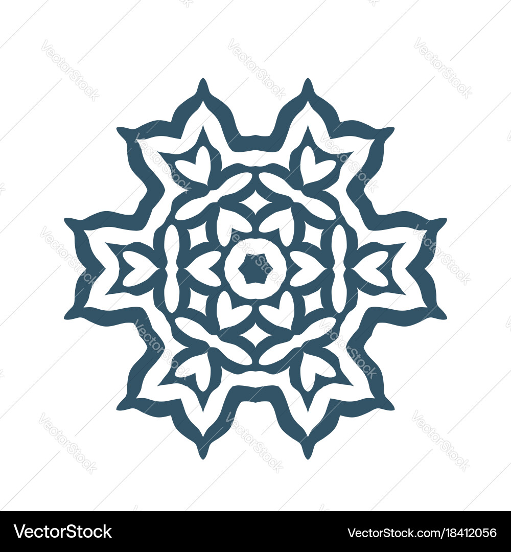 Snowflake icon Royalty Free Vector Image - VectorStock