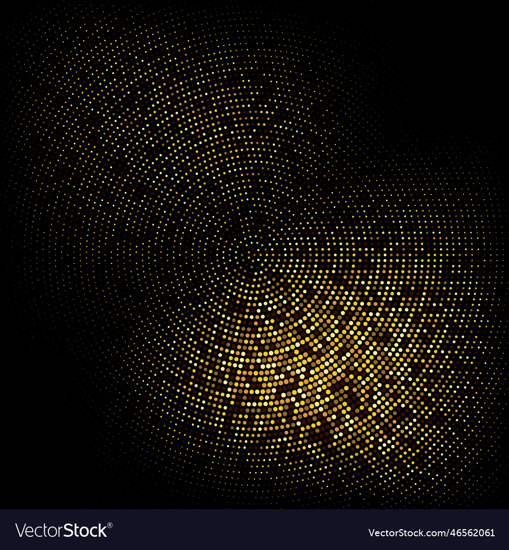 Abstract golden dots halftone background design