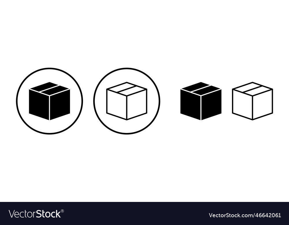 Box-Symbol-Schild-Lieferpaket Paket Paket