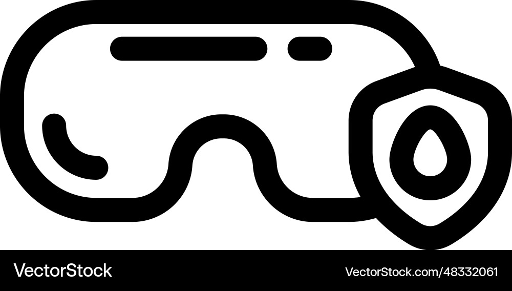 Safety googles icon Royalty Free Vector Image - VectorStock