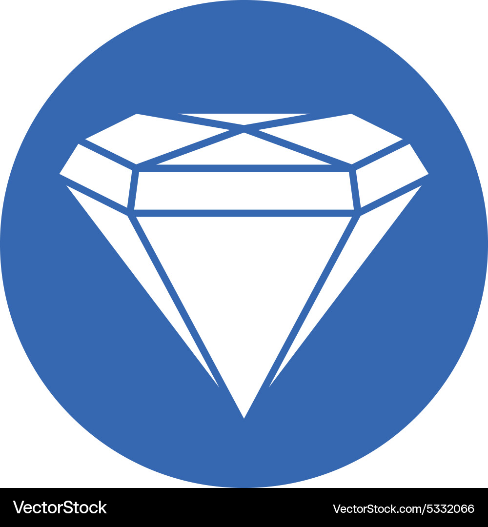 Diamond gemstone Royalty Free Vector Image - VectorStock