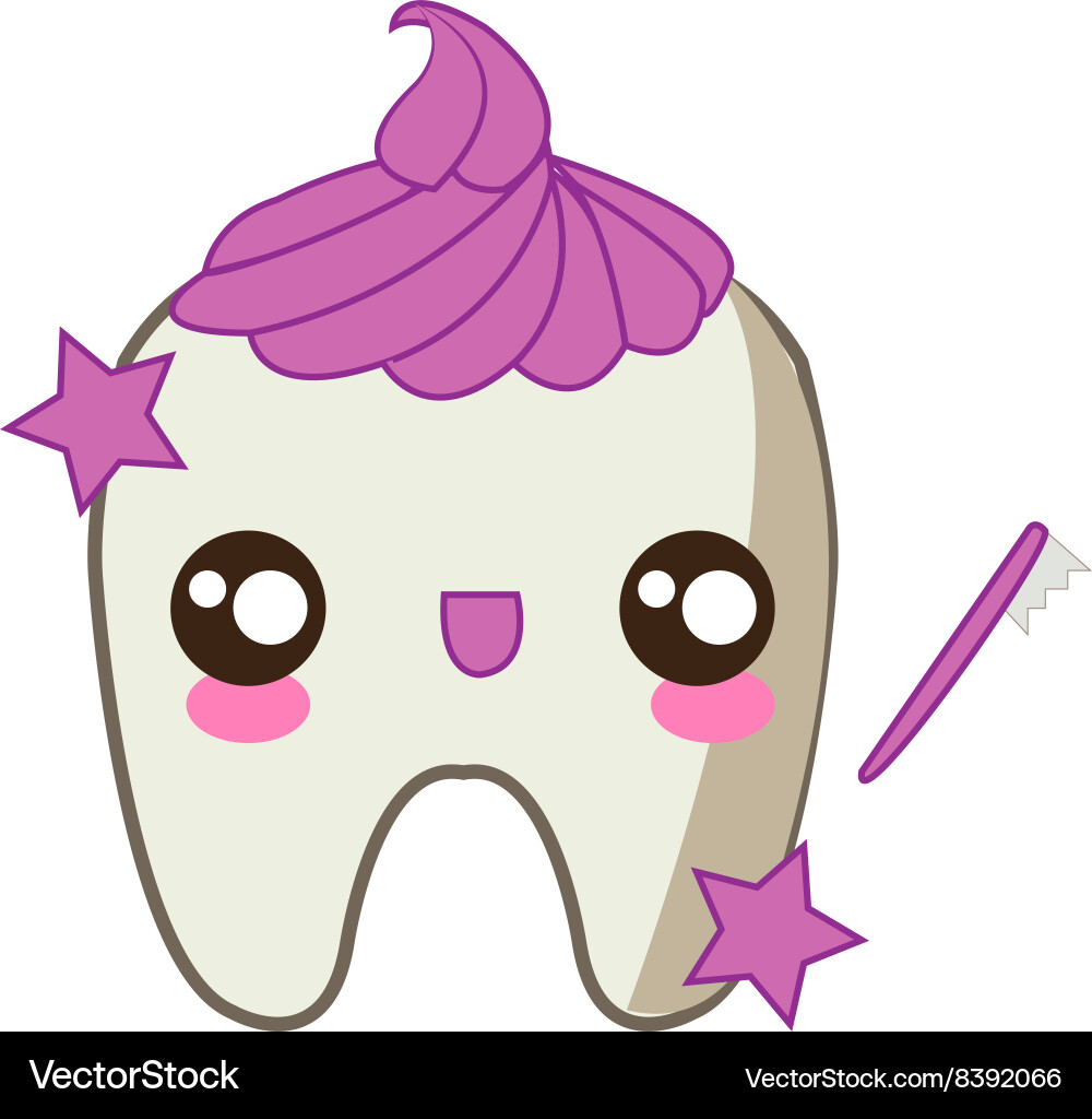 Happy tooth Royalty Free Vector Image - VectorStock