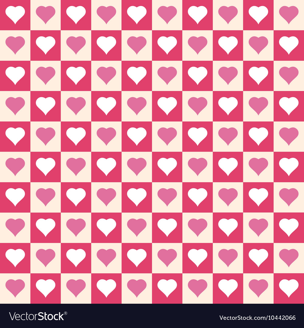 Heart seamless pattern Royalty Free Vector Image