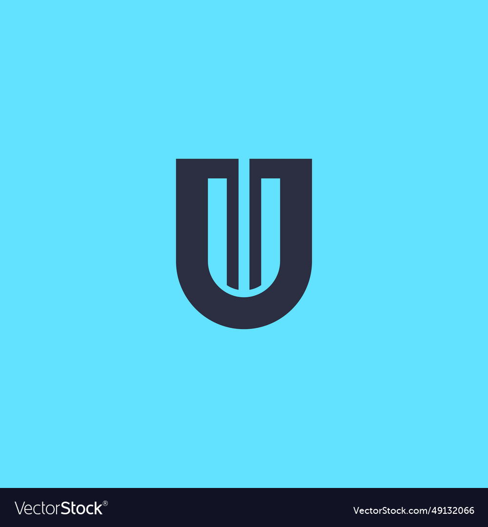 Letter u logo modern design u icon Royalty Free Vector Image