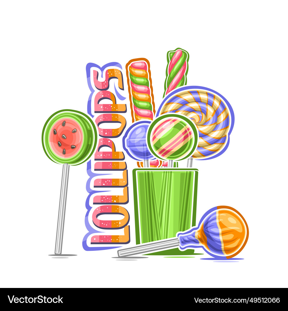 Lollipops Royalty Free Vector Image - VectorStock