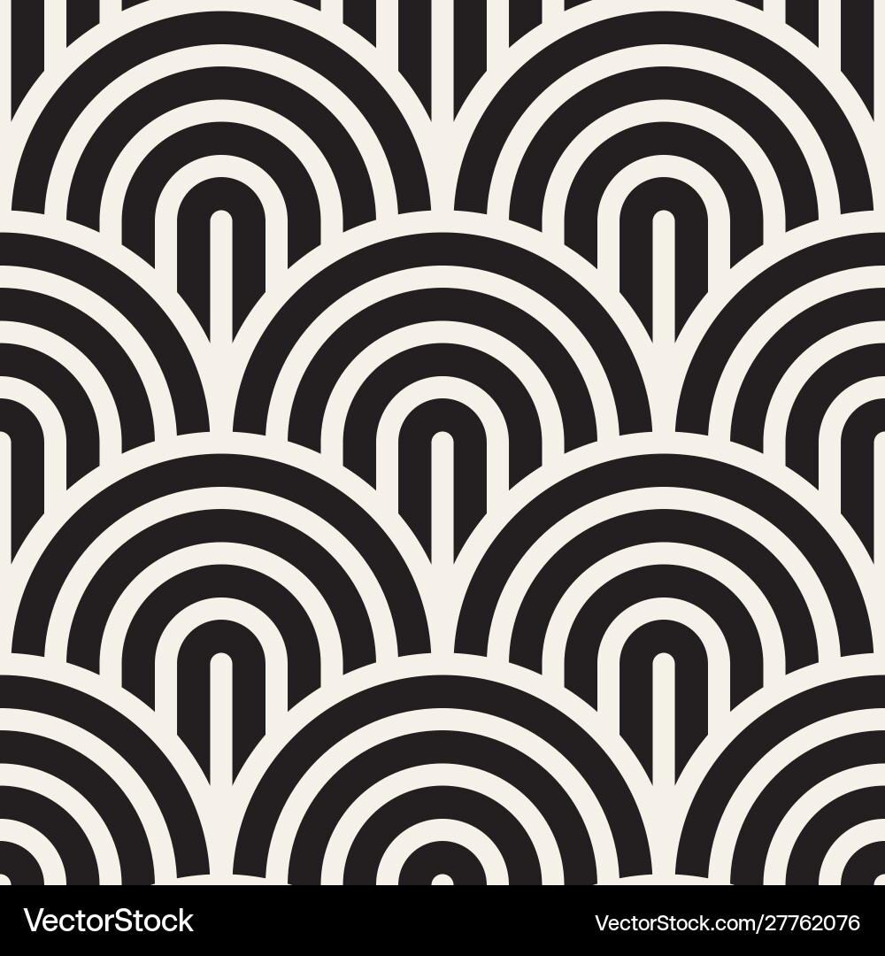 Seamless pattern concentric bold circles Vector Image