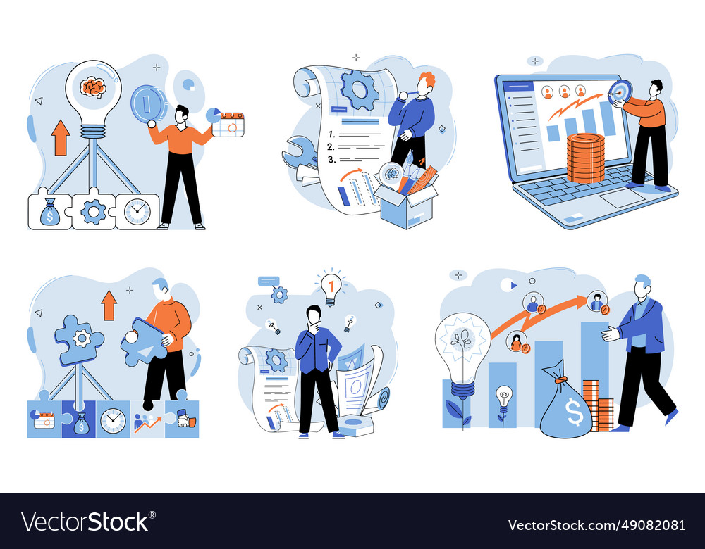 Business development finding right profession Vector Image