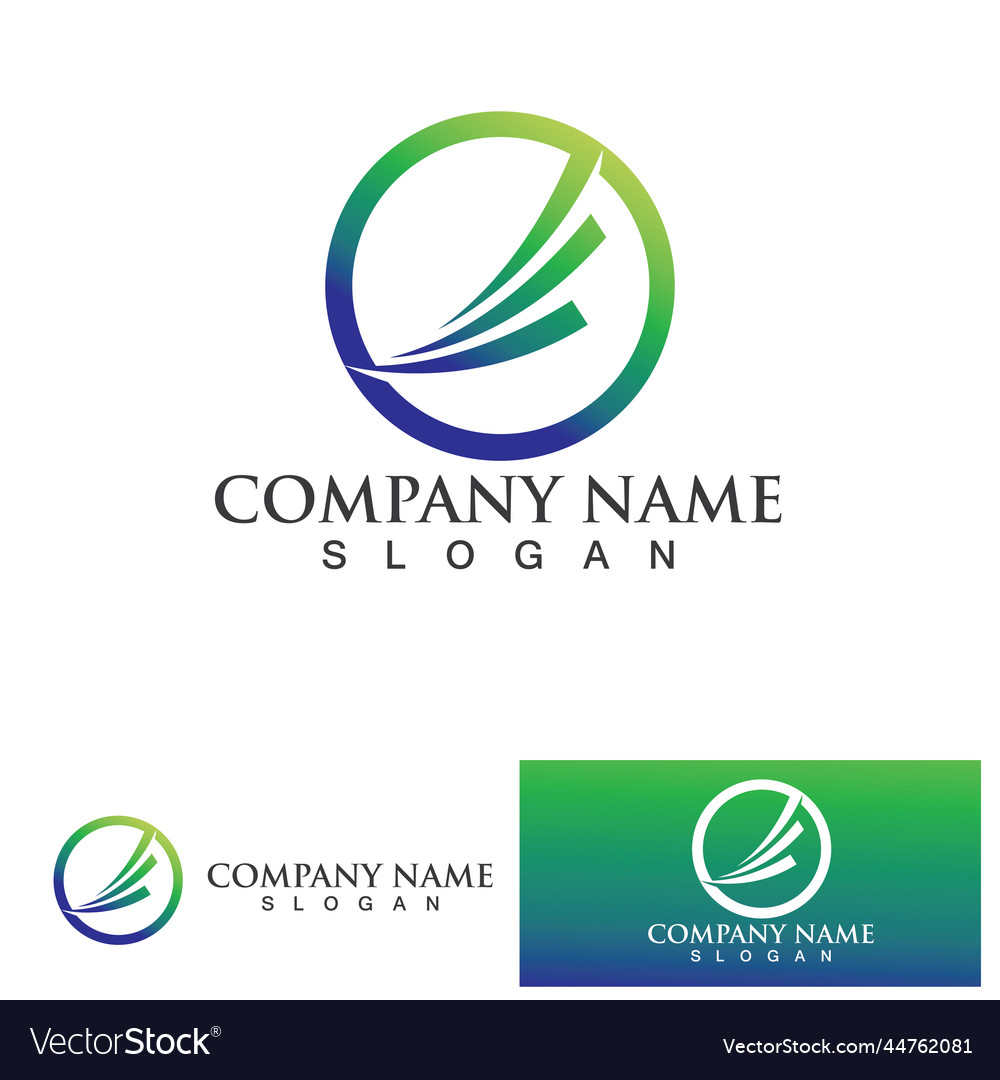 Business finance and marketing logo design Vector Image