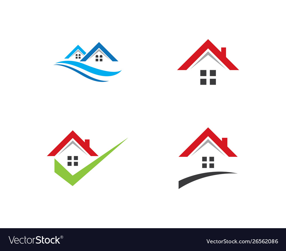 Property and construction logo design Royalty Free Vector