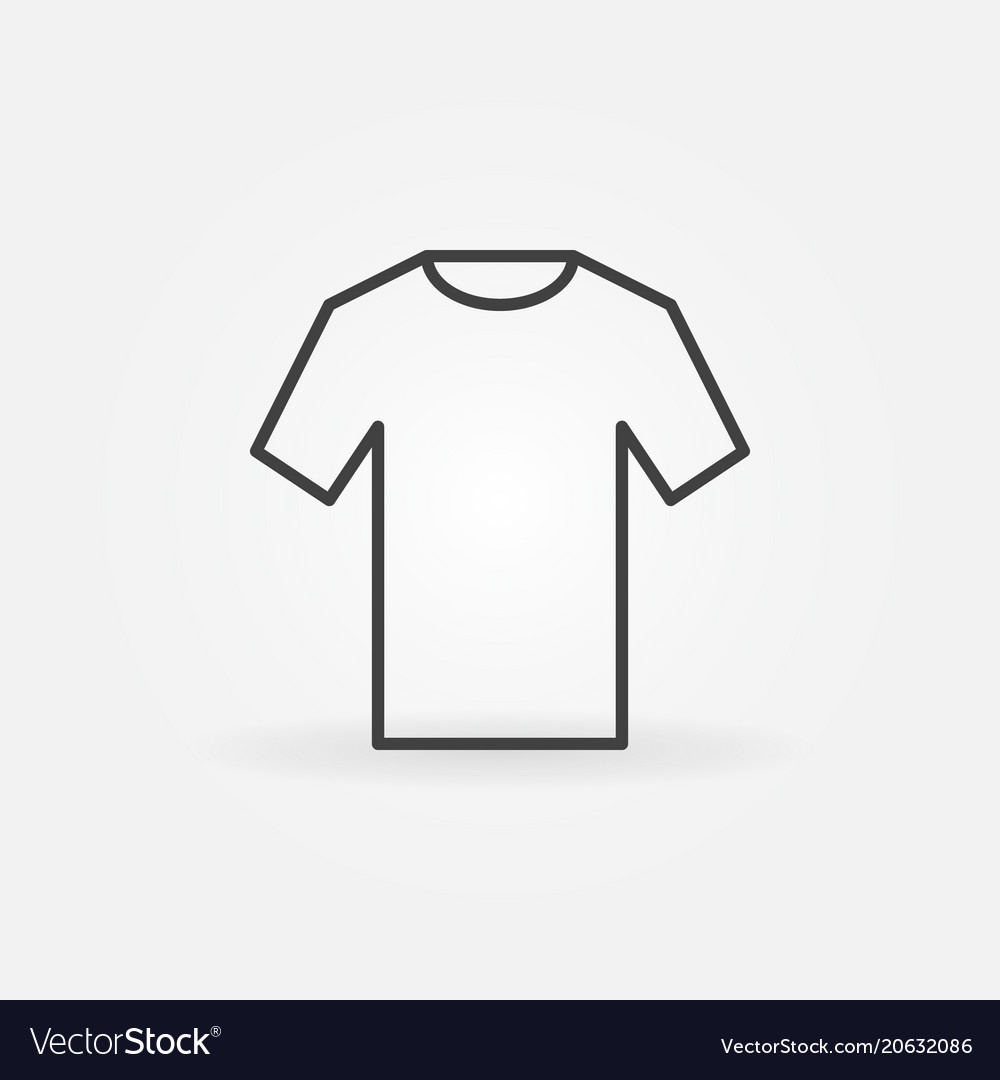 Blank baseball shirt icon outline style Royalty Free Vector