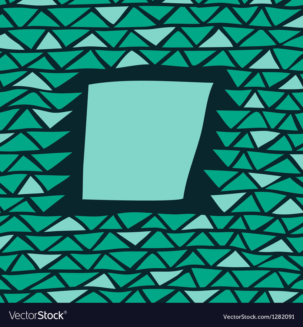 Abstract triangle frame Royalty Free Vector Image