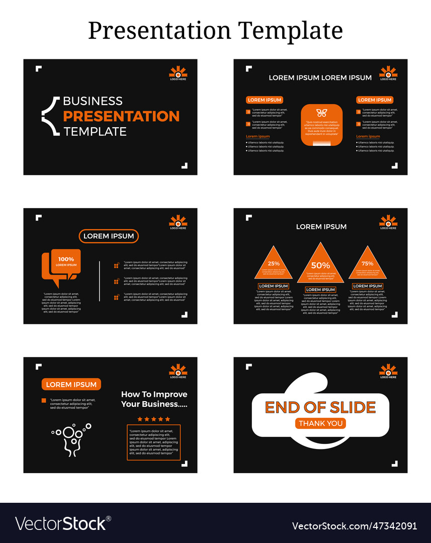 Business presentation templates Royalty Free Vector Image Business presentation templates Royalty Free Vector Image