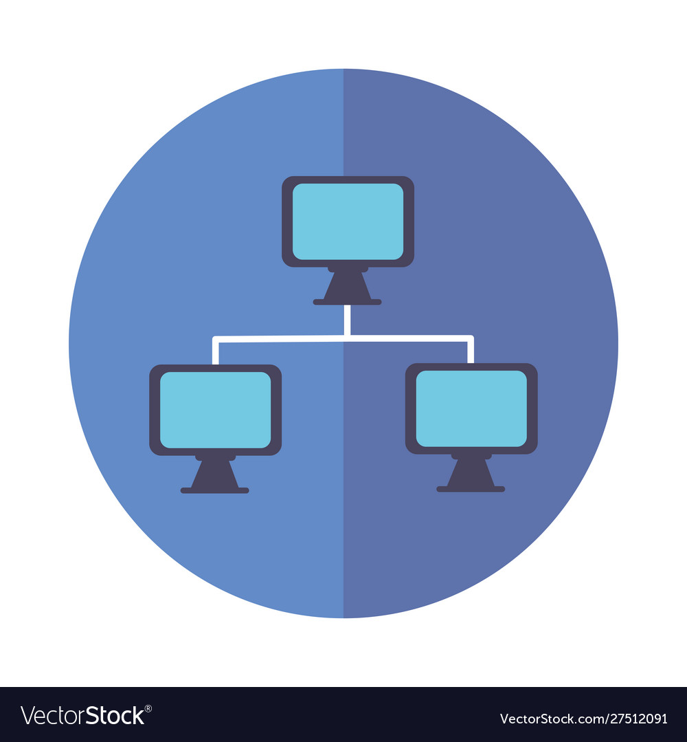 Computer icon block design Royalty Free Vector Image