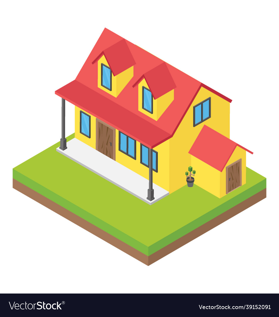 Cottages Royalty Free Vector Image - VectorStock