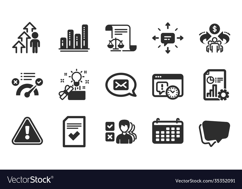 Creative idea correct answer and employee result Vector Image