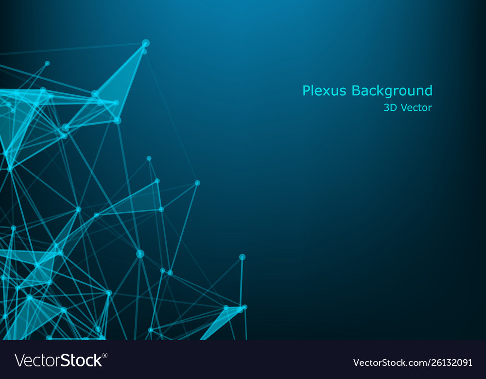 Geometric graphic background molecule Royalty Free Vector