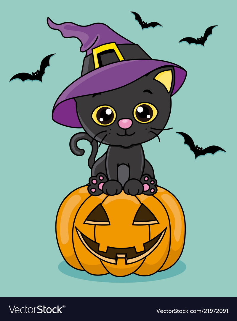 Happy halloween card Royalty Free Vector Image