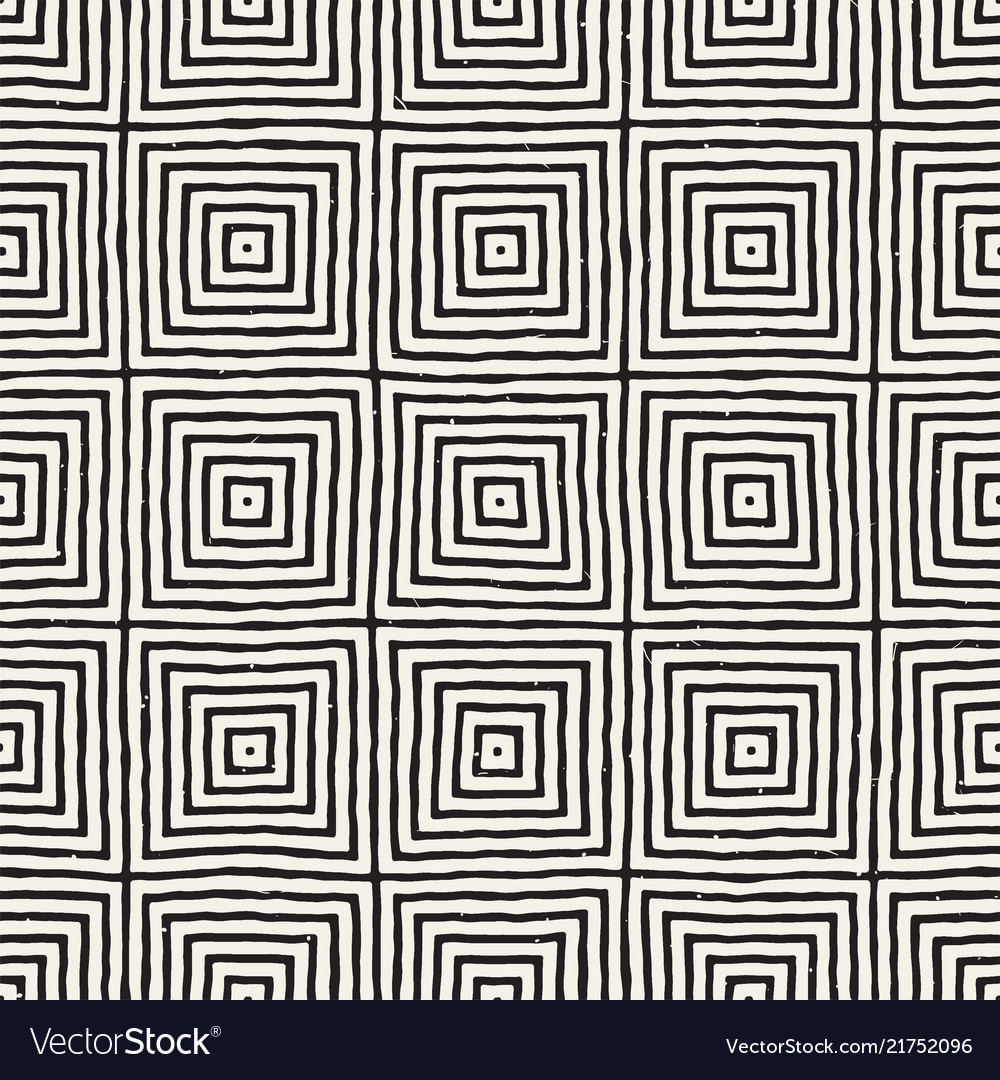 Hand drawn seamless repeating pattern with lines Vector Image