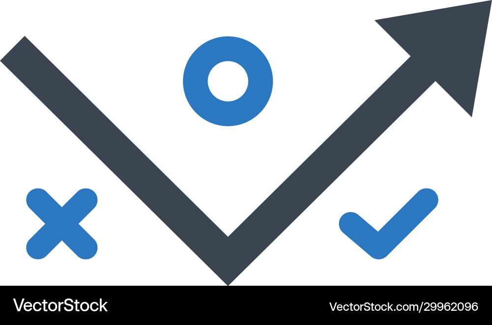 Strategy plan icon Royalty Free Vector Image - VectorStock