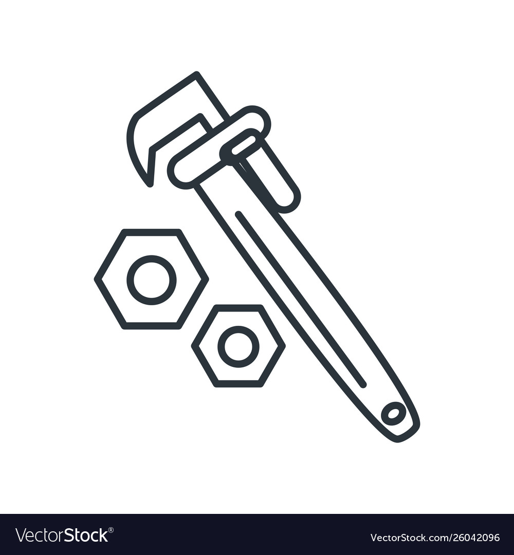 Under construction wrench design Royalty Free Vector Image