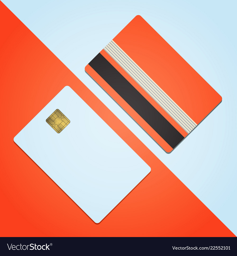 Download Bank Credit Card Mockup Blank Template Icon Design