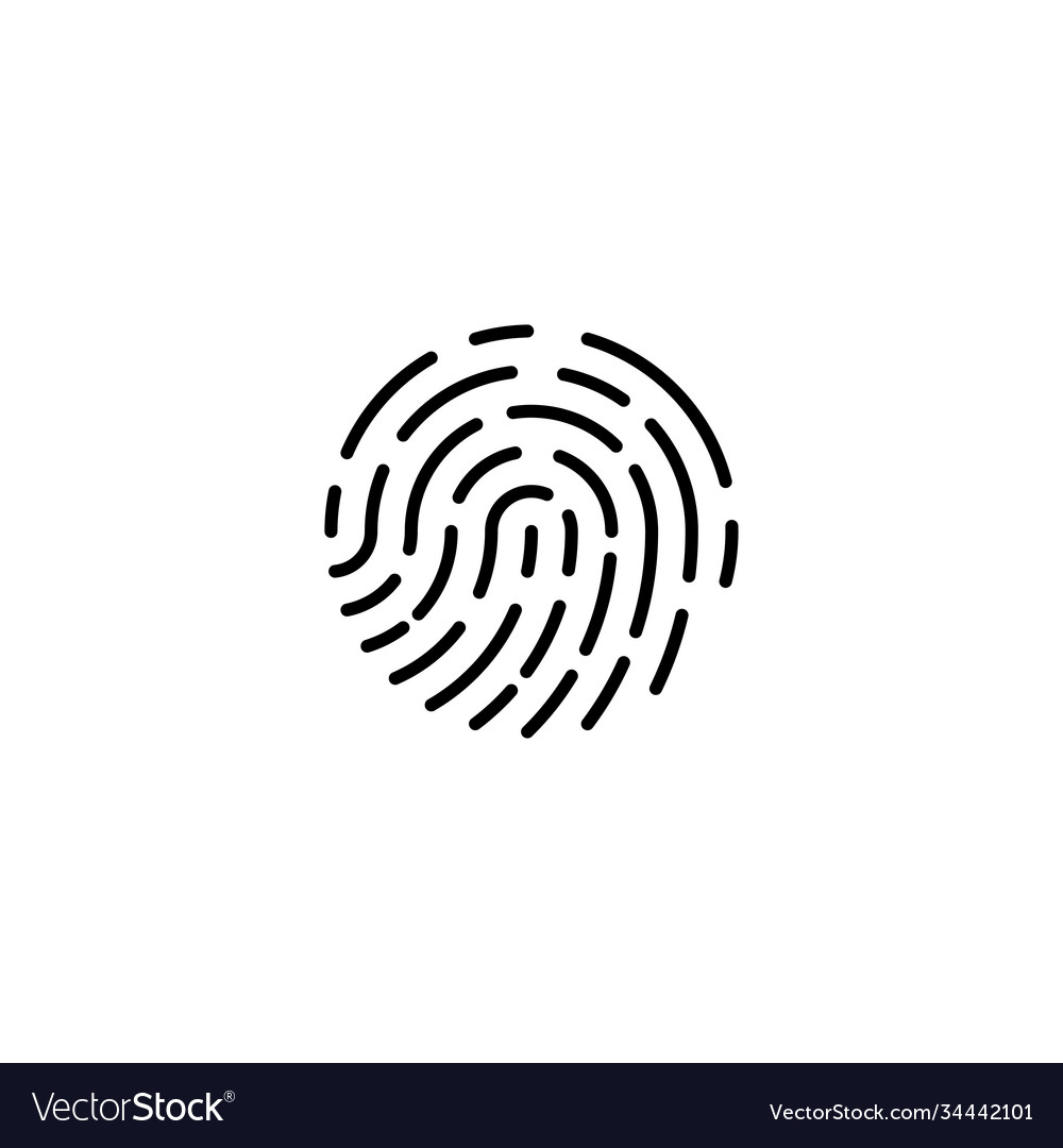 Fingerprint great design for any purposes simple Vector Image